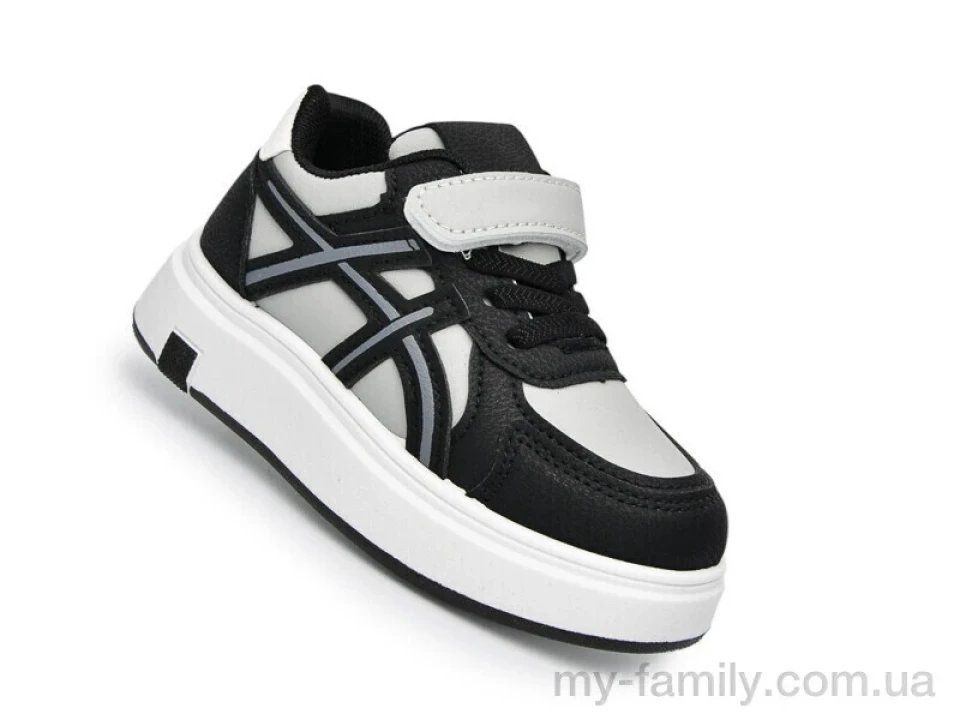 Кросівки штучна шкіра сірий діти хлопчик, Кросівки оптом