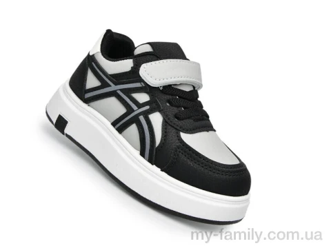 Кросівки штучна шкіра сірий діти хлопчик, Кросівки оптом