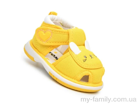 Босоніжки текстиль жовтий діти унісекс, Взуття оптом діти