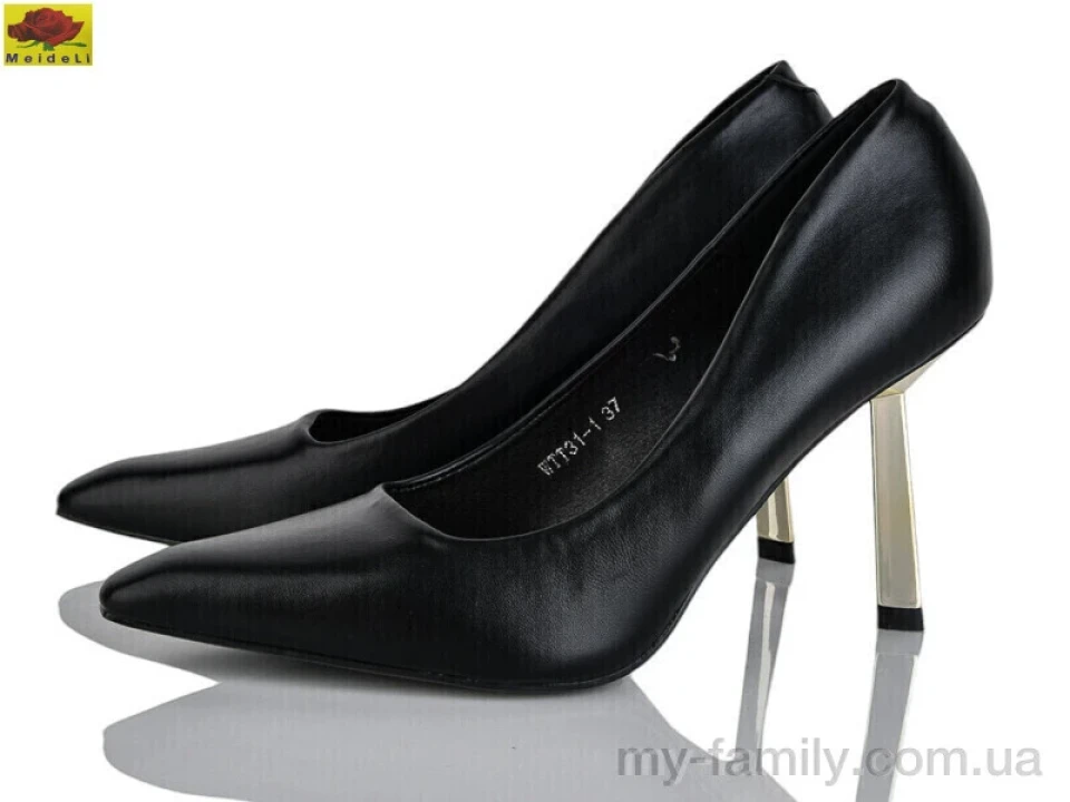 Туфлі штучна шкіра чорний жінки -, Туфлі жіночі оптом