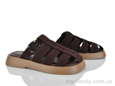 Шльопанці штучна замша коричневий жінки -, Жіночі шльопанці оптом