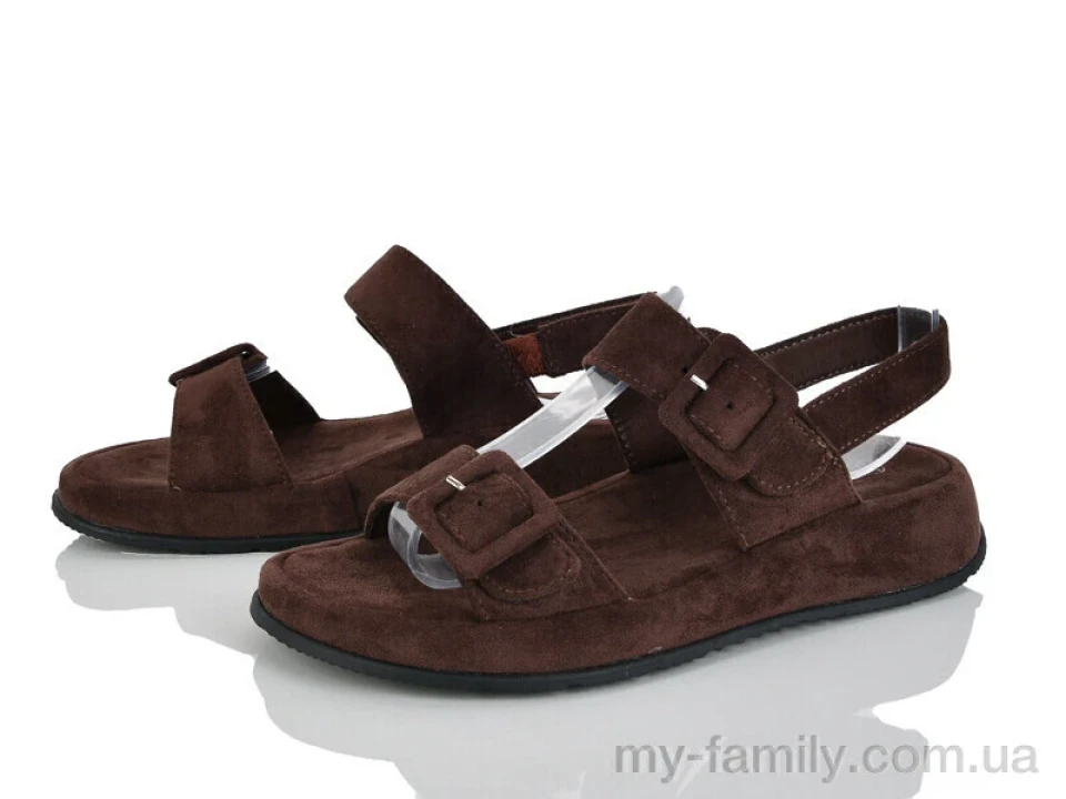 Босоножки искусственная замша коричневый женщины -, Женские босоножки оптом