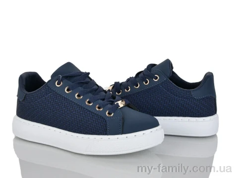 Кросівки штучна шкіра-текстиль синій жінки -, Жіночі кросівки оптом