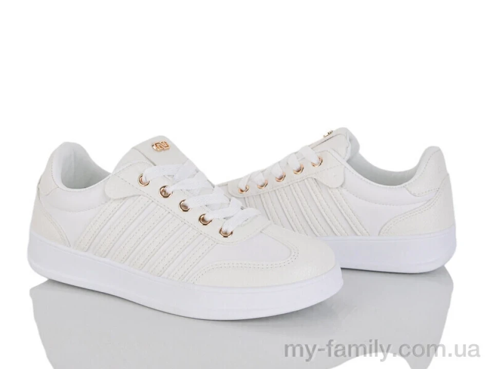 Кросівки штучна шкіра білий жінки -, Жіночі кросівки оптом