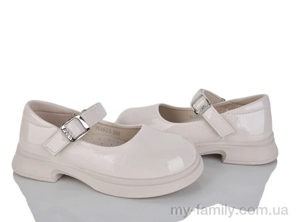 Туфли искусственный лак бежевый дети девочка, Детские туфли оптом
