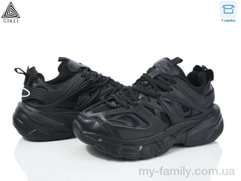 Кросівки штучна шкіра-текстиль чорний жінки -, Жіночі кросівки оптом