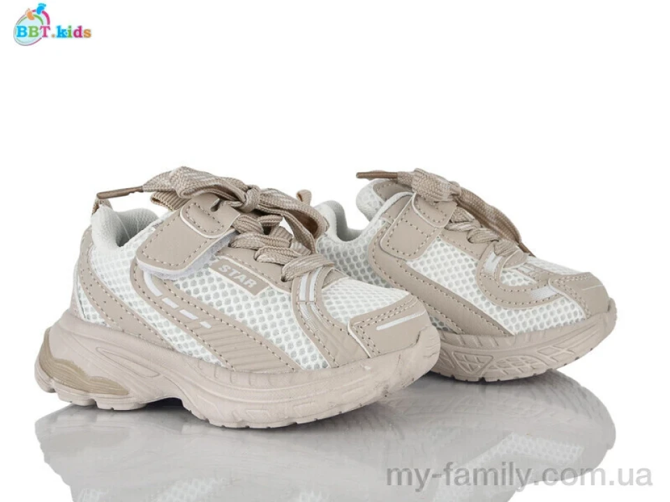 Кросівки штучна шкіра-текстиль бежевий діти унісекс, Дитячі кросівки оптом