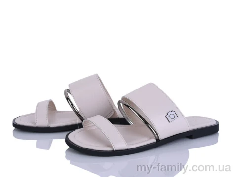 Шльопанці штучна шкіра бежевий жінки -, Жіночі шльопанці оптом