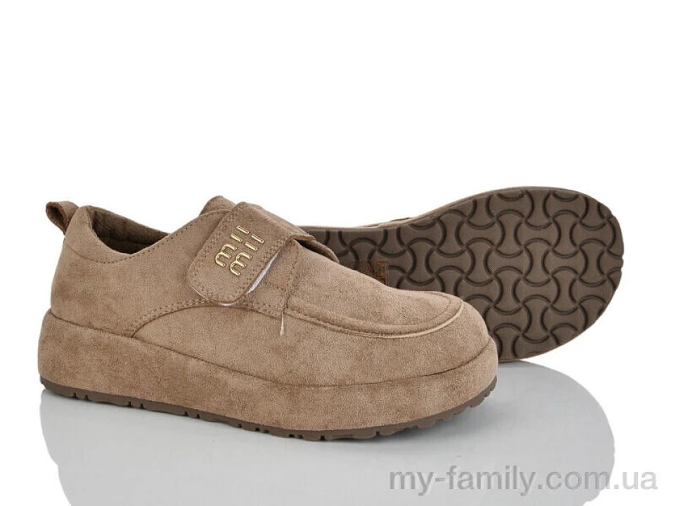 Туфлі штучна замша бежевий жінки -, Туфлі жіночі оптом