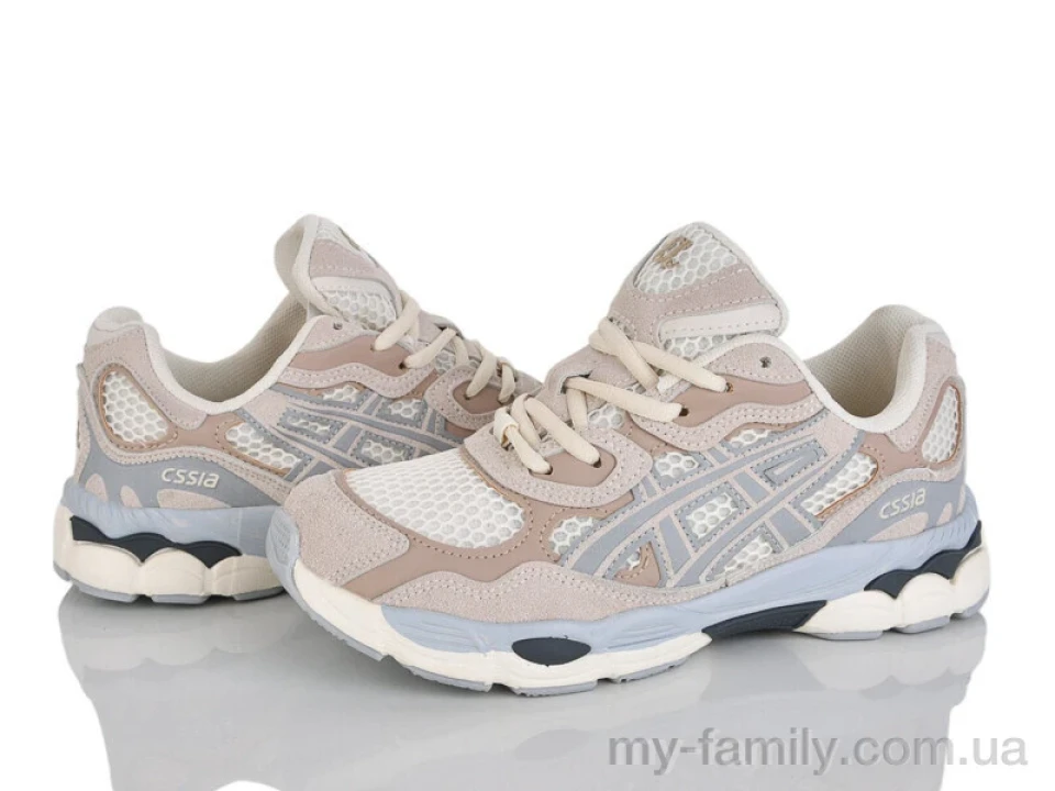 Кросівки штучна шкіра-текстиль бежевий жінки -, Жіночі кросівки оптом