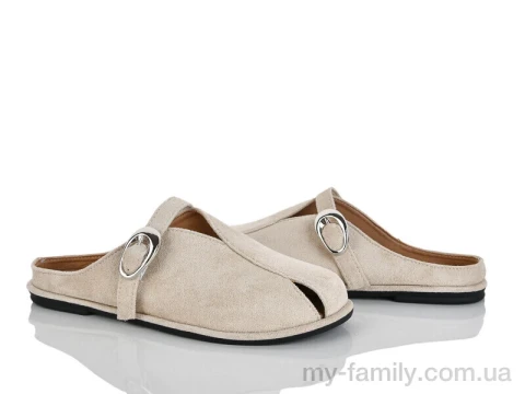 Шльопанці штучна замша бежевий жінки -, Жіночі шльопанці оптом