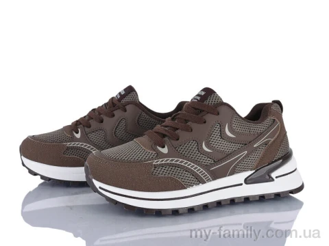 Кроссовки искусственная кожа-текстиль коричневый женщины -, Женские кроссовки оптом