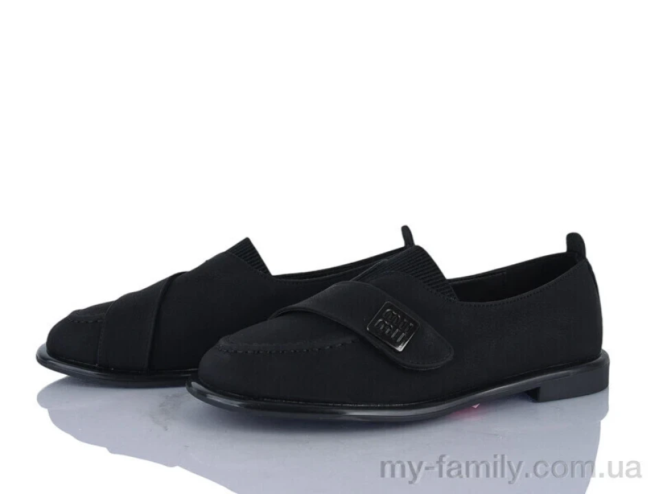 Туфлі штучна шкіра чорний жінки -, Туфлі жіночі оптом