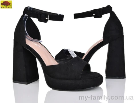 Босоножки искусственная замша черный женщины -, Женские босоножки оптом