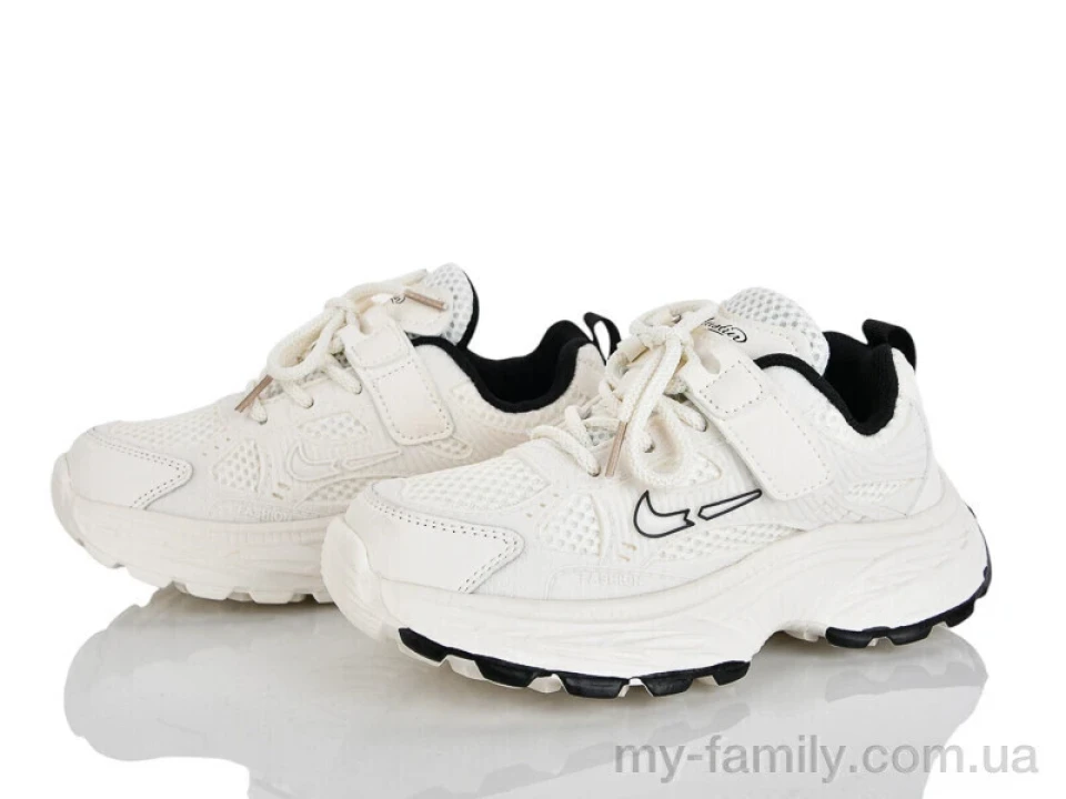 Кросівки штучна шкіра-текстиль бежевий діти унісекс, Дитячі кросівки оптом