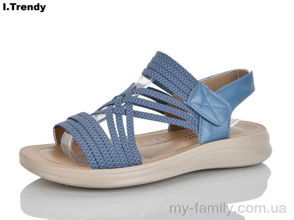 Босоніжки штучна шкіра-текстиль блакитний жінки -, Жіночі босоніжки оптом