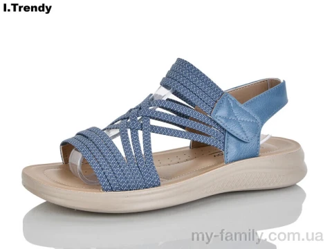 Босоніжки штучна шкіра-текстиль блакитний жінки -, Жіночі босоніжки оптом