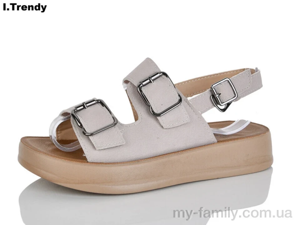 Босоніжки штучний нубук сірий жінки -, Жіночі босоніжки оптом