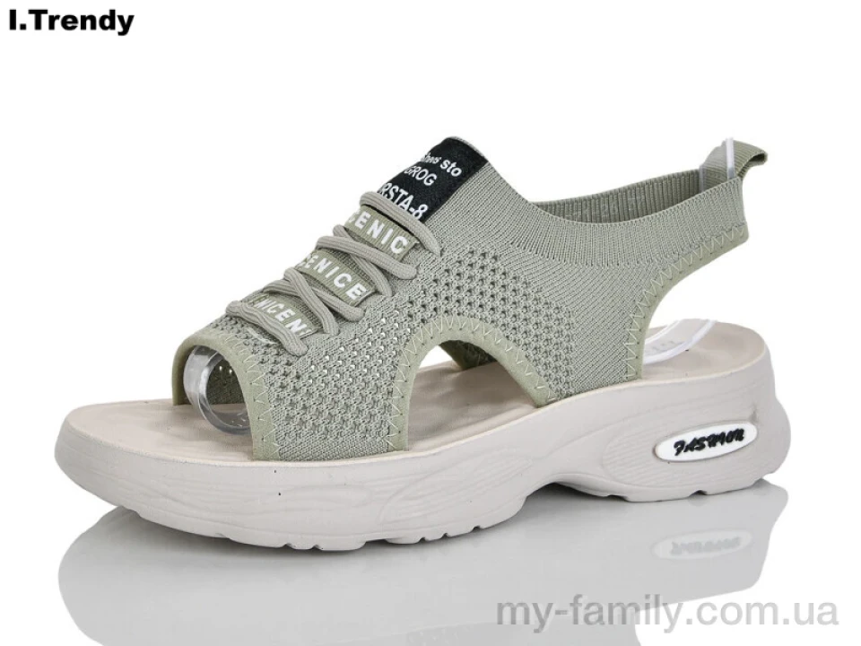 Босоножки текстиль зеленый женщины -, Женские босоножки оптом