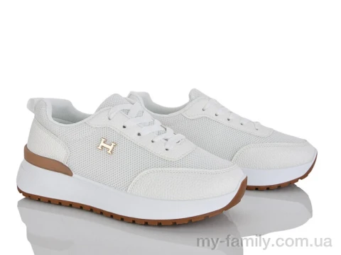 Кросівки штучна шкіра-текстиль білий жінки -, Жіночі кросівки оптом