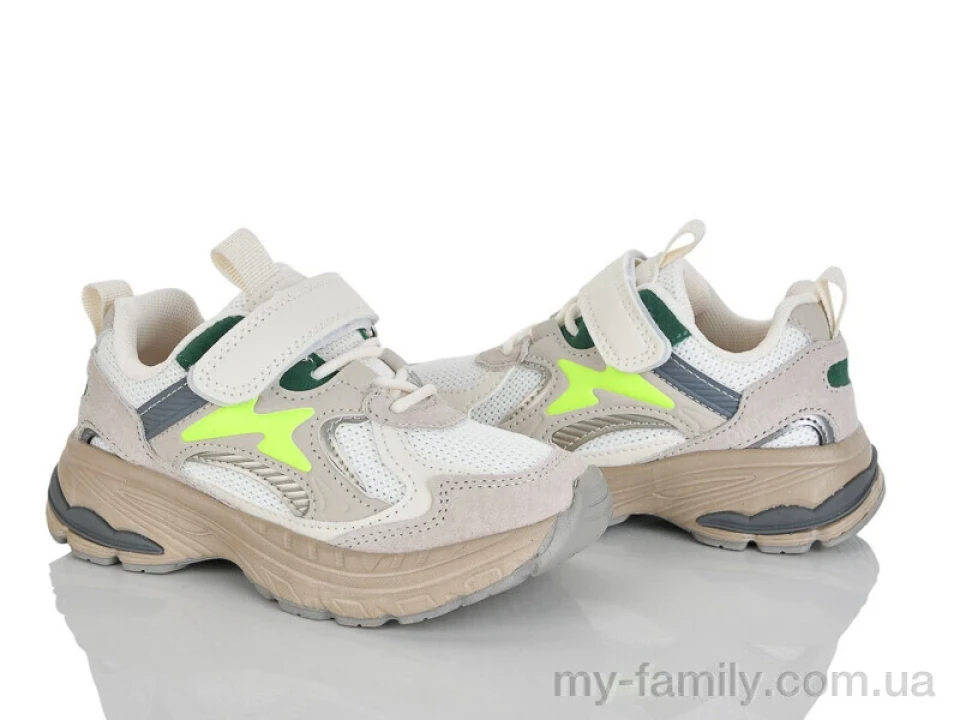 Кросівки штучна шкіра-текстиль бежевий діти унісекс, Дитячі кросівки оптом