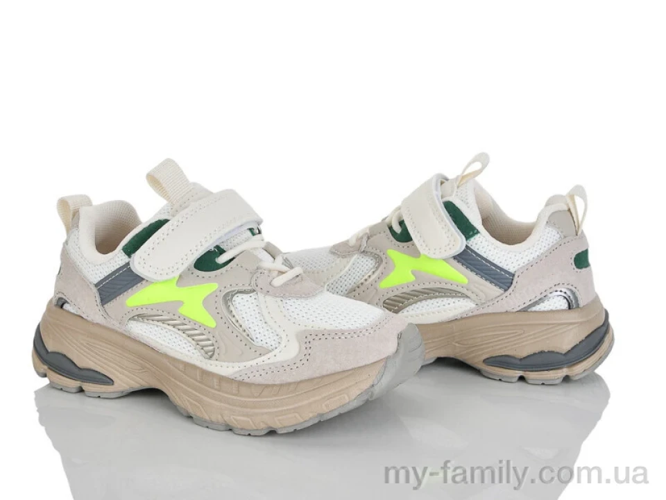 Кросівки штучна шкіра-текстиль бежевий діти унісекс, Дитячі кросівки оптом