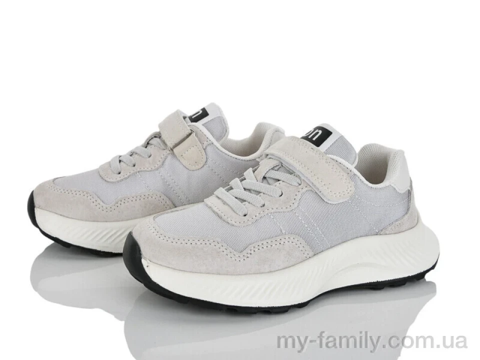 Кросівки штучна замша-текстиль сірий діти унісекс, Дитячі кросівки оптом