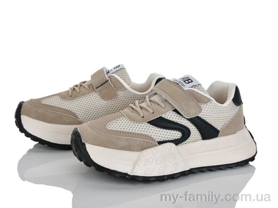 Кросівки штучна шкіра-текстиль бежевий діти унісекс, Дитячі кросівки оптом