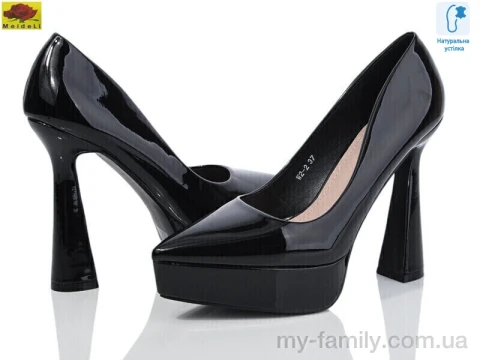 Туфлі штучний лак чорний жінки -, Туфлі жіночі оптом