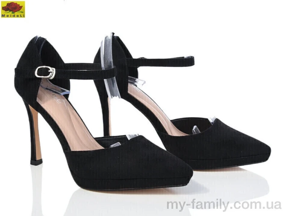 Туфлі штучна замша чорний жінки -, Туфлі жіночі оптом