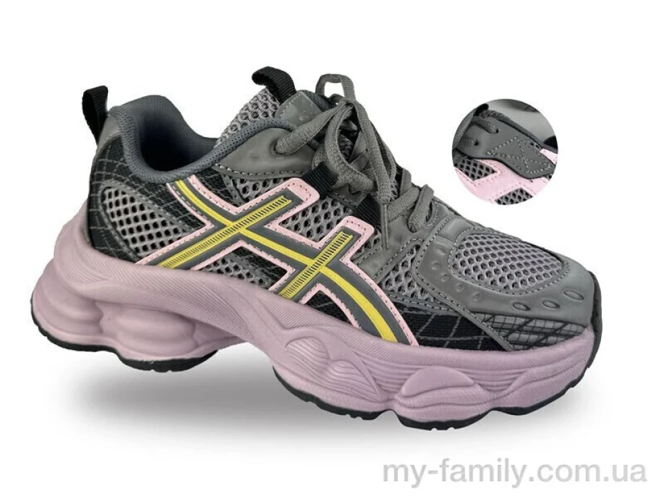 Кросівки штучна шкіра-текстиль фіолетовий діти дівчинка, Дитячі кросівки оптом