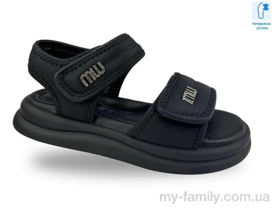 Босоніжки штучна шкіра чорний діти дівчинка, Взуття оптом діти