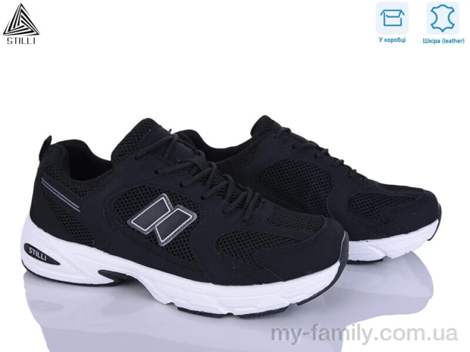 Кросівки натуральна шкіра-текстиль чорний чоловіки -, Чоловічі кросівки оптом