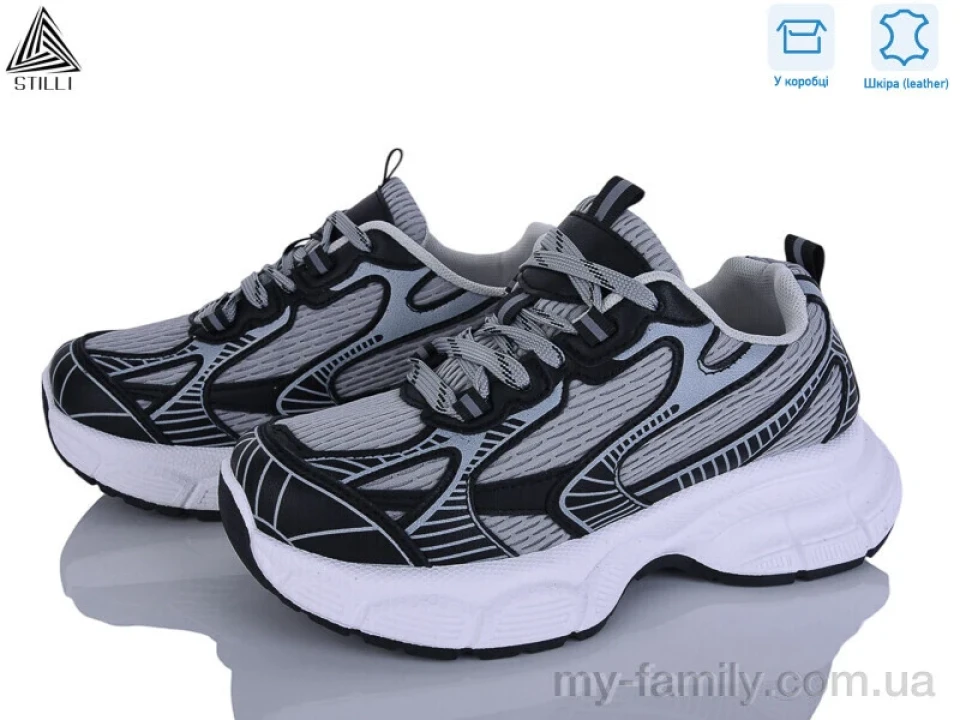 Кросівки натуральна шкіра-текстиль сірий жінки -, Жіночі кросівки оптом