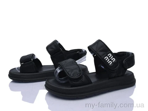Босоніжки штучна шкіра чорний діти дівчинка, Взуття оптом діти