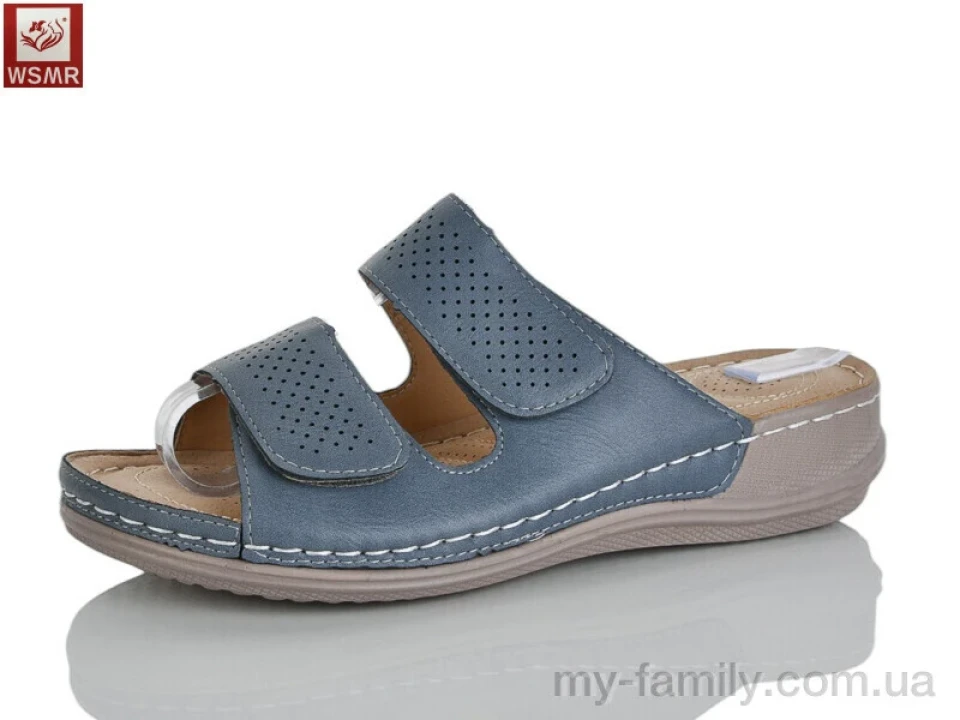 Шльопанці штучна шкіра синій жінки -, Жіночі шльопанці оптом