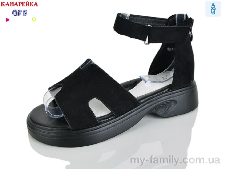 Босоніжки штучна замша чорний діти дівчинка, Взуття оптом діти