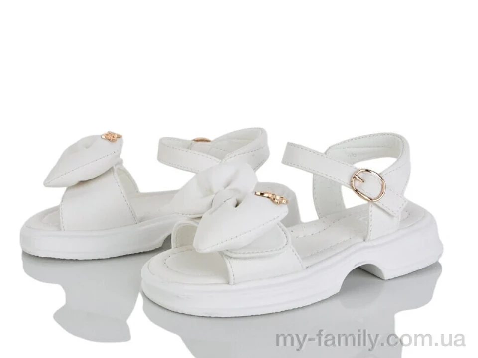 Босоніжки штучна шкіра білий діти дівчинка, Взуття оптом діти