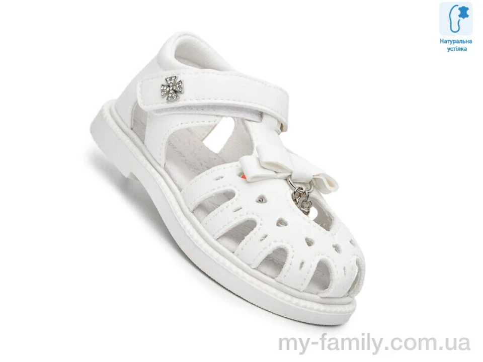 Босоніжки штучна шкіра білий діти дівчинка, Взуття оптом діти