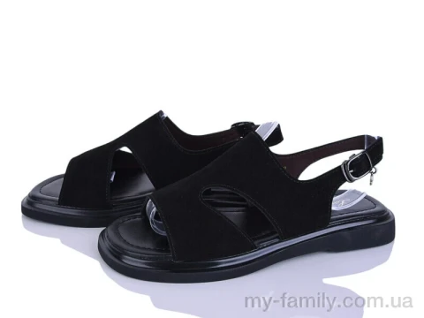 Босоніжки штучна замша чорний жінки -, Жіночі босоніжки оптом