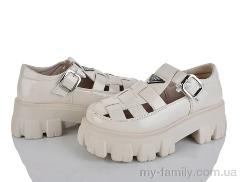 Туфлі штучний лак бежевий діти дівчинка, Дитячі туфлі оптом