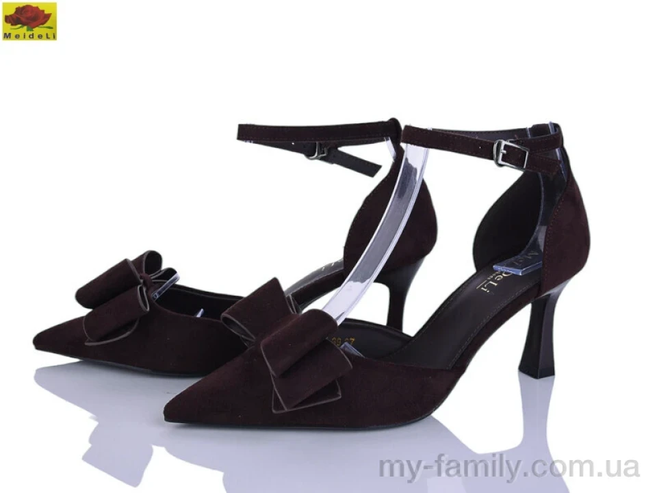 Туфлі штучна замша коричневий жінки -, Туфлі жіночі оптом