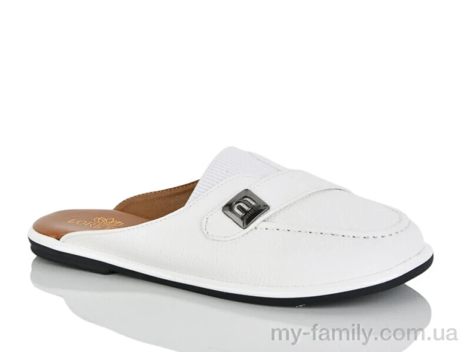 Шльопанці штучна шкіра білий жінки -, Жіночі шльопанці оптом