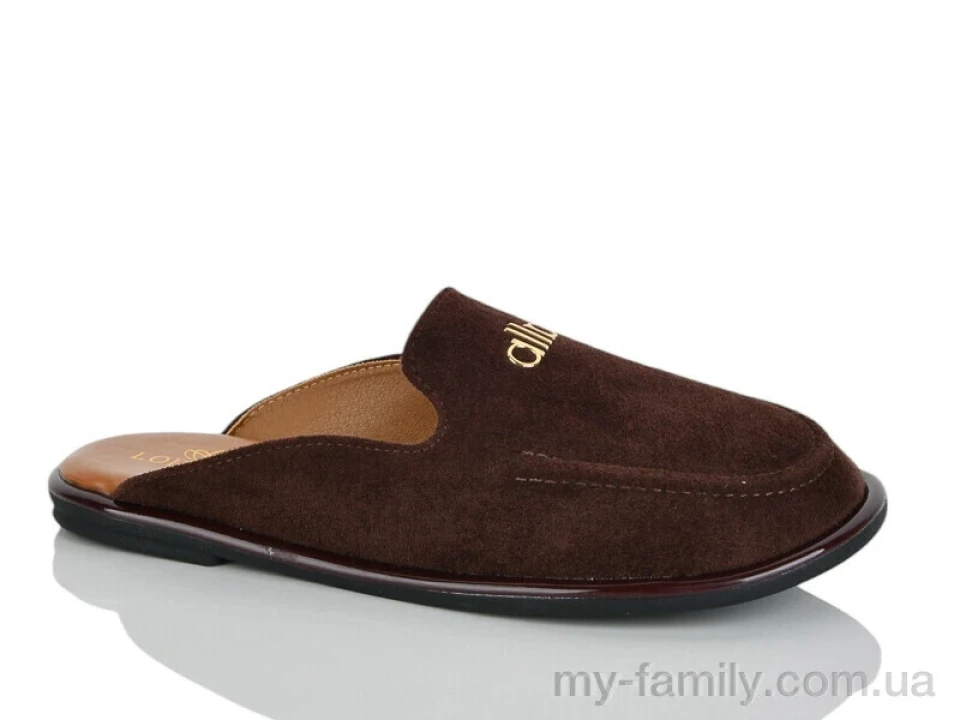 Шльопанці штучна замша коричневий жінки -, Жіночі шльопанці оптом