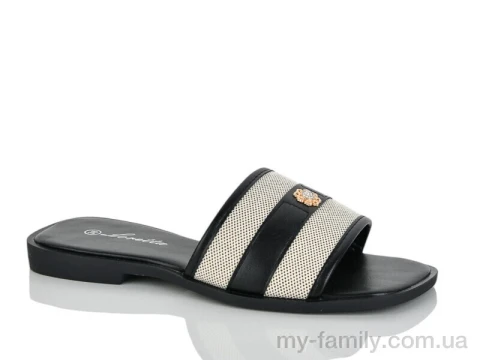 Шльопанці штучна шкіра-текстиль чорний жінки -, Жіночі шльопанці оптом