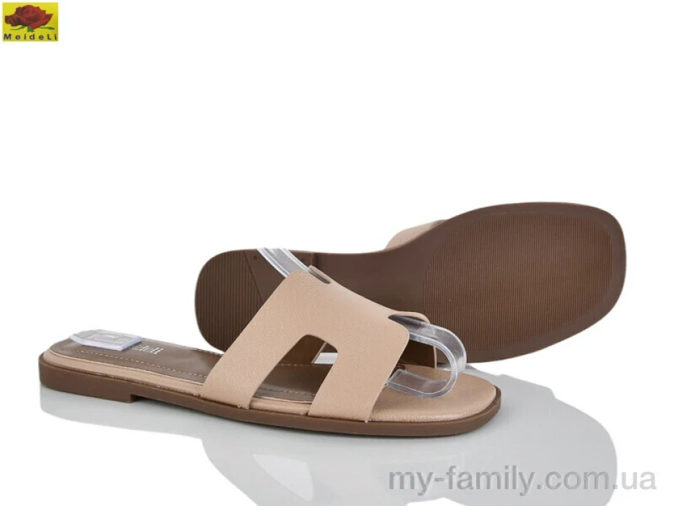 Шльопанці штучна шкіра бежевий жінки -, Жіночі шльопанці оптом