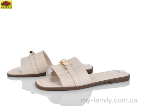 Шльопанці штучна шкіра бежевий жінки -, Жіночі шльопанці оптом