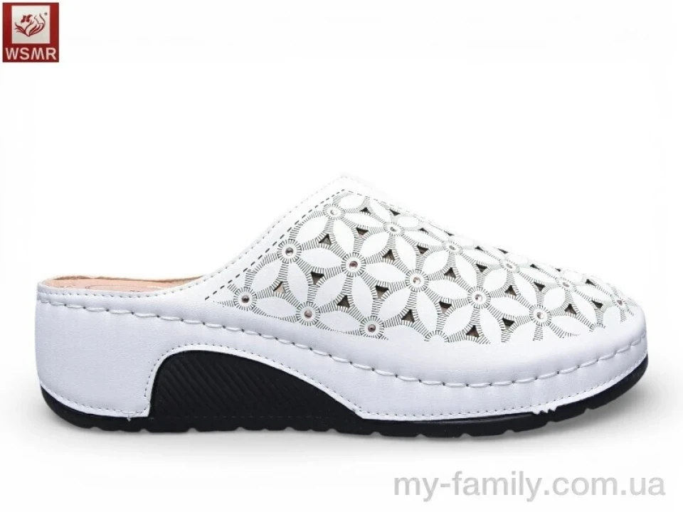 Шльопанці штучна шкіра білий жінки -, Жіночі шльопанці оптом