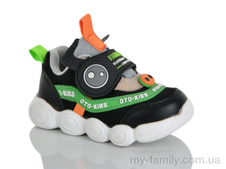 Кросівки штучна шкіра-текстиль чорний діти унісекс, Дитячі кросівки оптом