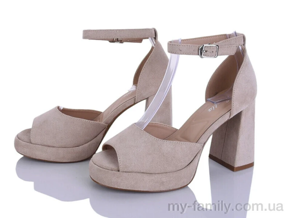 Босоніжки штучна замша бежевий жінки -, Жіночі босоніжки оптом